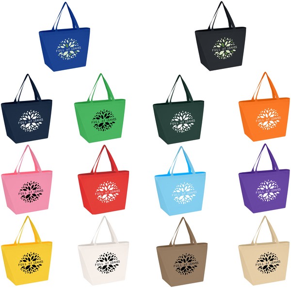 JH3333 Non-Woven Budget Shopper TOTE BAG with Custom Imprint